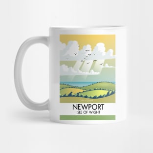 Newport Isle of wight travel poster Mug